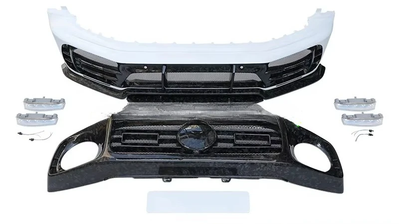 G-Class W464 W463a MSY P920 طبعة محدودة مجموعة مصد السيارات ضبط أجزاء ألياف الكربون الجافة طقم الجسم #4