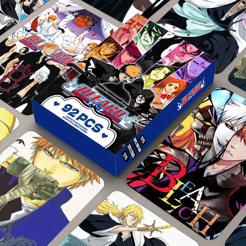 NEW 92 PCS Anime Bleach Lomo Card Double-sided Hd Color Printing Picture Collection Card Gifts