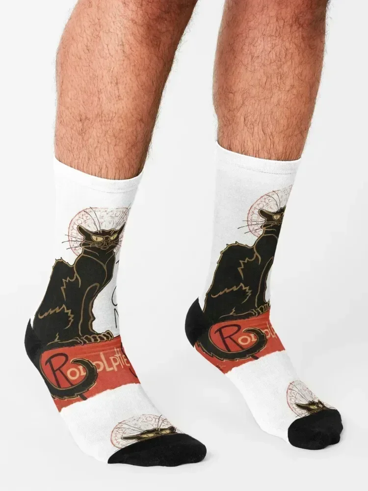 Chat Noir Socks japanese fashion sports stockings golf colored Mens Socks Women's