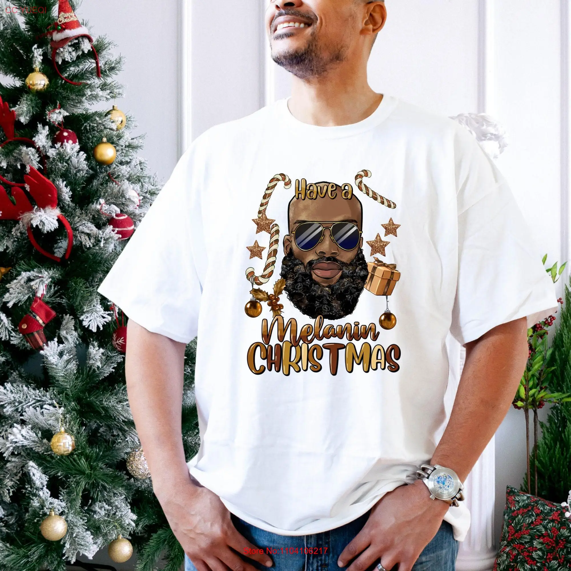 Men's Have a Melanin Christmas For the Culture Black King Men T Shirt SweaT long or short sleeves