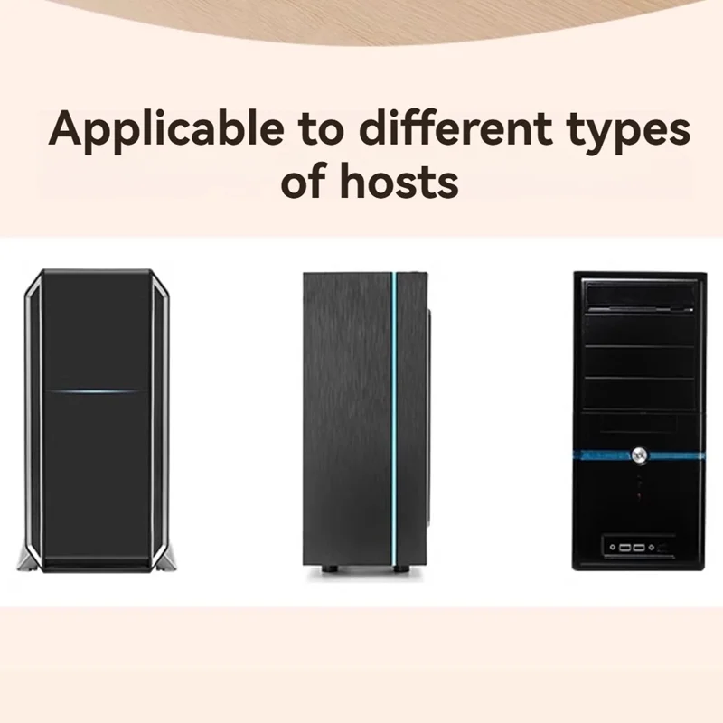 A13E-Adjustable Computer Host Bracket Mobile PC Holder Cart Computer Tower Stand