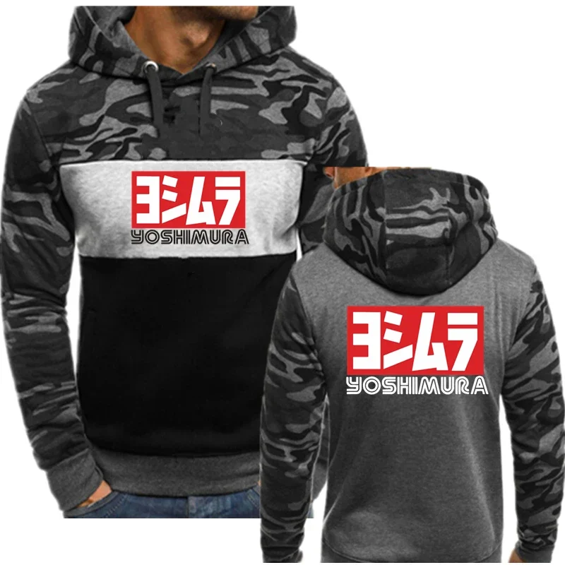 2024 New Selling New Yoshimura Logo Printing Men's Warm Hoodie Cotton Patchwork Camouflage Mens Delicate Popular Sports Hoodie