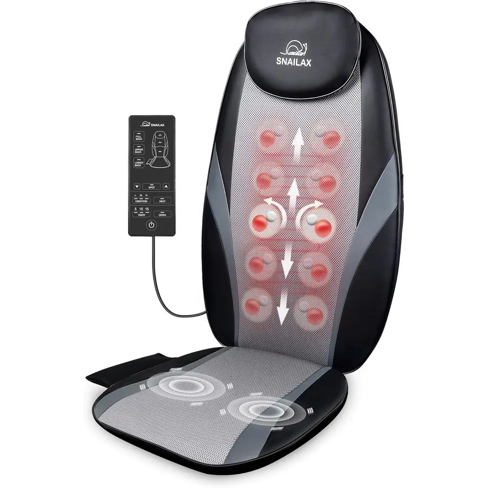 

Массажная подушка с подогревом и 3D-разминанием для глубокого расслабления тканей дома или в путешествиях