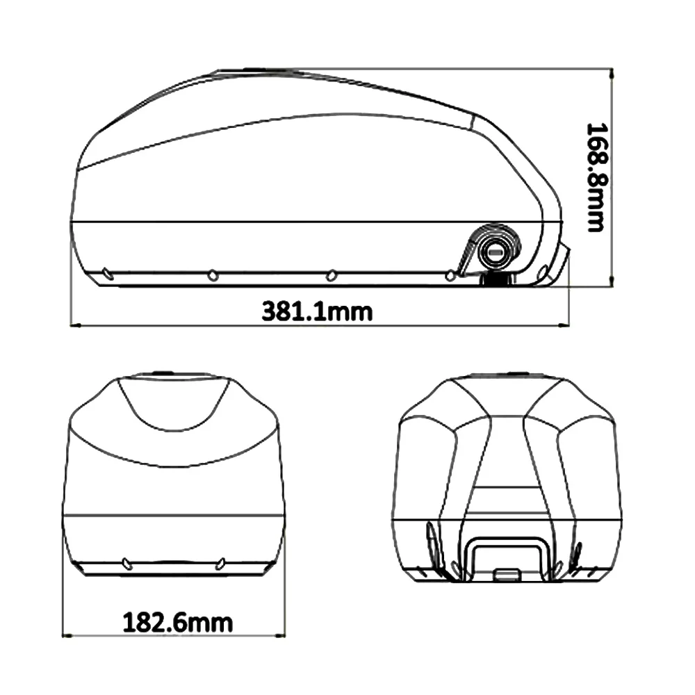 Canon fuel tank E-Bike battery 36V 48V 52V 60V 72V 21700 E-bike Batteries Pack for 750w 1000w 2000w 3000w motor