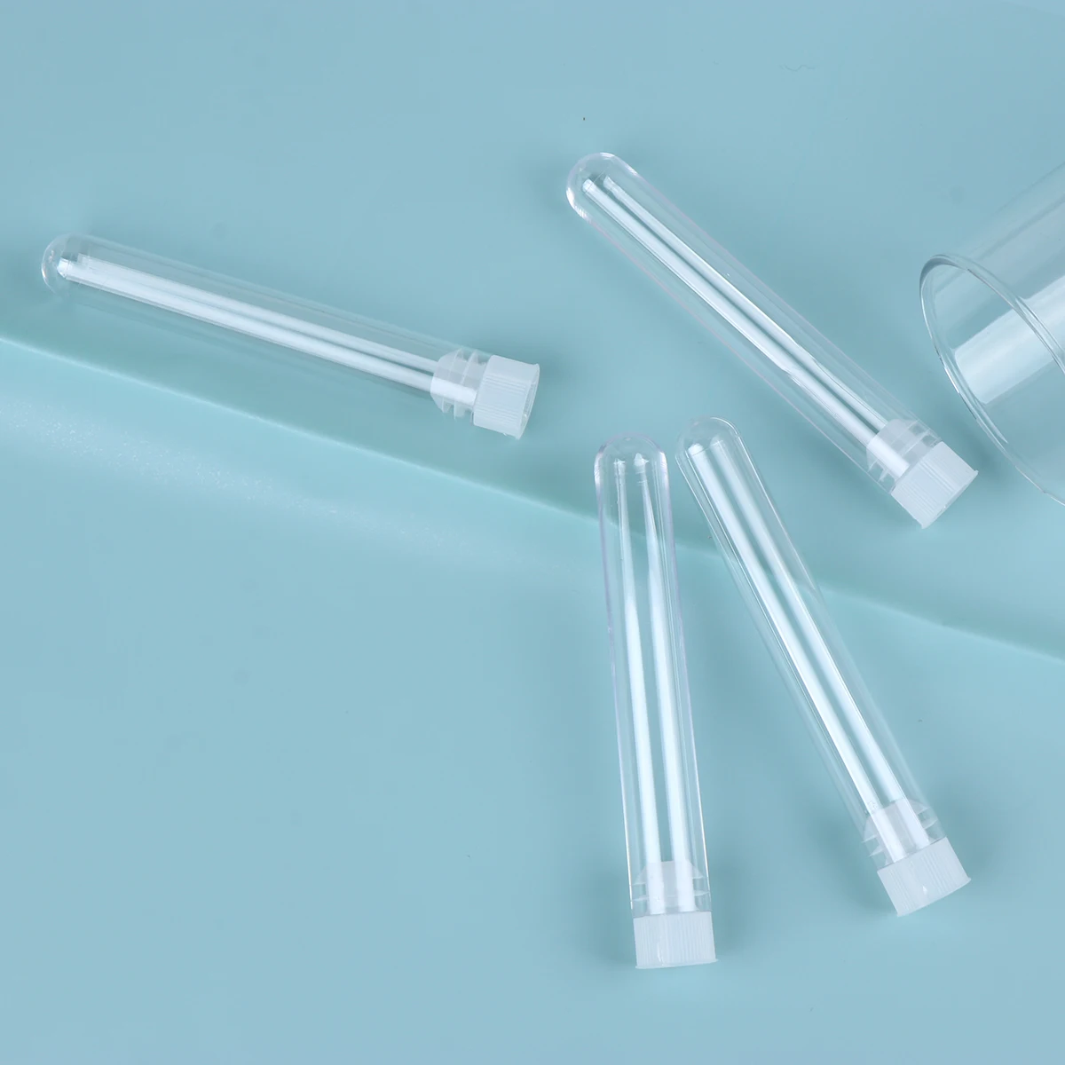 

50 Pcs Plastic Test Tube Tubes Container Clear Containers Lotion Bottle Leakage-proof with Caps