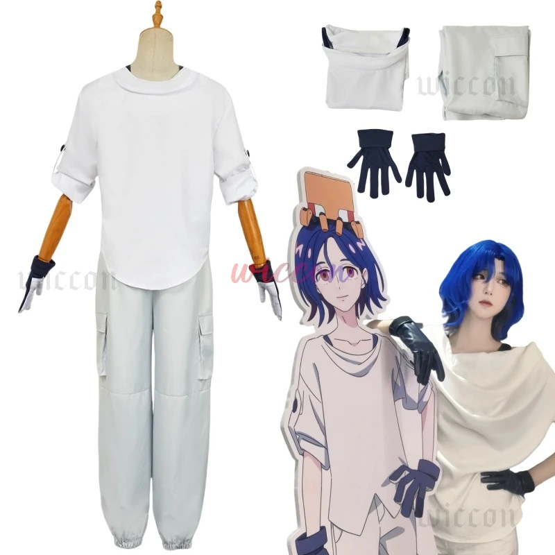 Аниме GQuuuuuuX Of Gundanm Shuji Ito Cospaly Костюм для ролевых игр Белые топы Перчатки Брюки Парик Хэллоуин Униформа Карнавальные костюмы