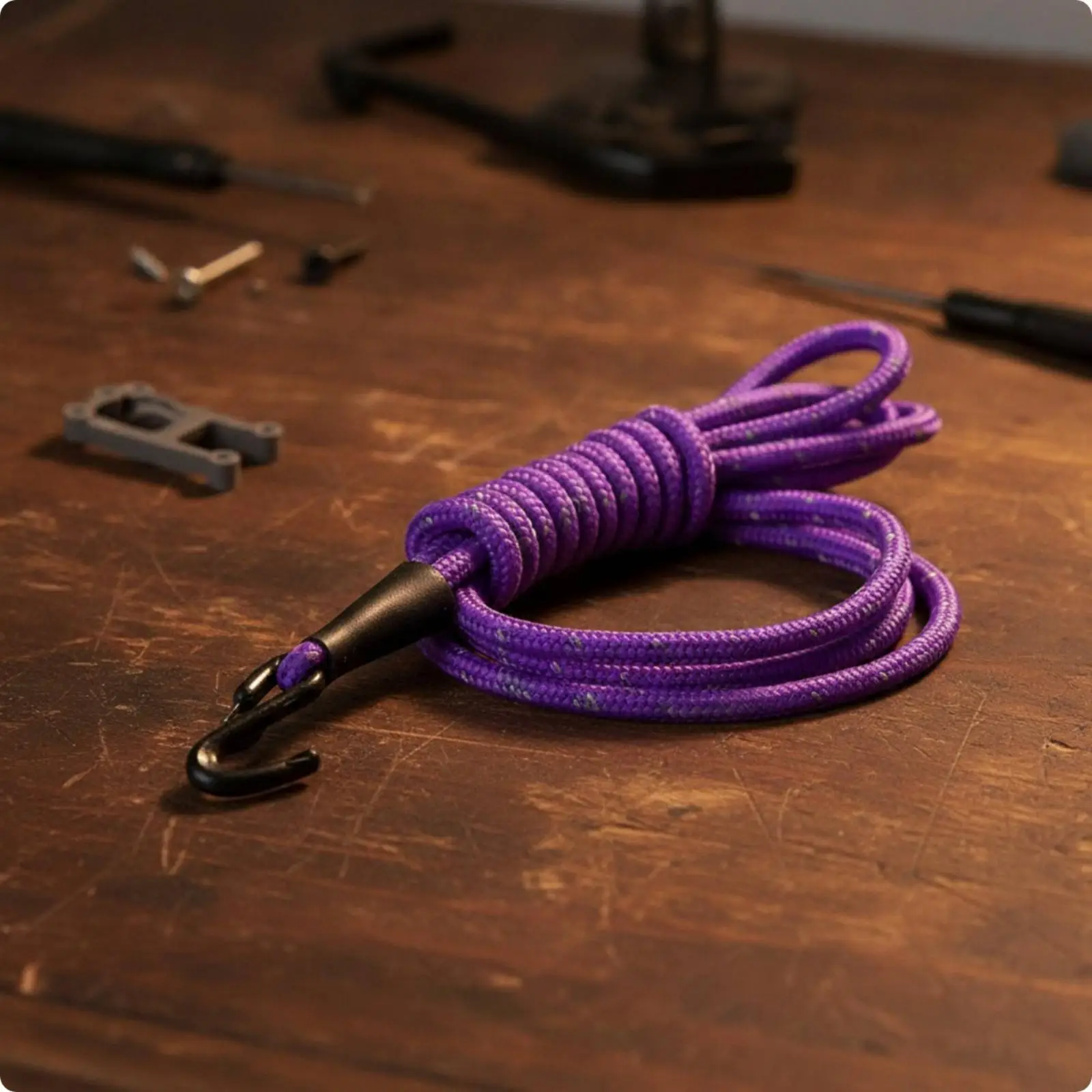 Red Braided Recovery Rope for RC Crawler 1/10 Scale Model Simulation Vehicle Custom Accessory