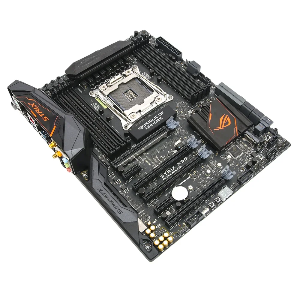 STRIX X99 GAMING ROG 2011-3 mendukung Motherboard Desktop E5 V4 untuk pengiriman cepat Asus kualitas tinggi