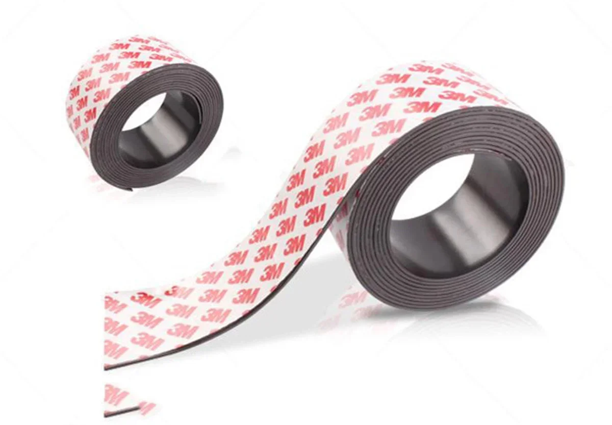 10 เมตร Self กาวยืดหยุ่นแถบแม่เหล็กยางแม่เหล็กเทปสําหรับงานฝีมือกว้าง 10 มม.15 มม.20 มม.