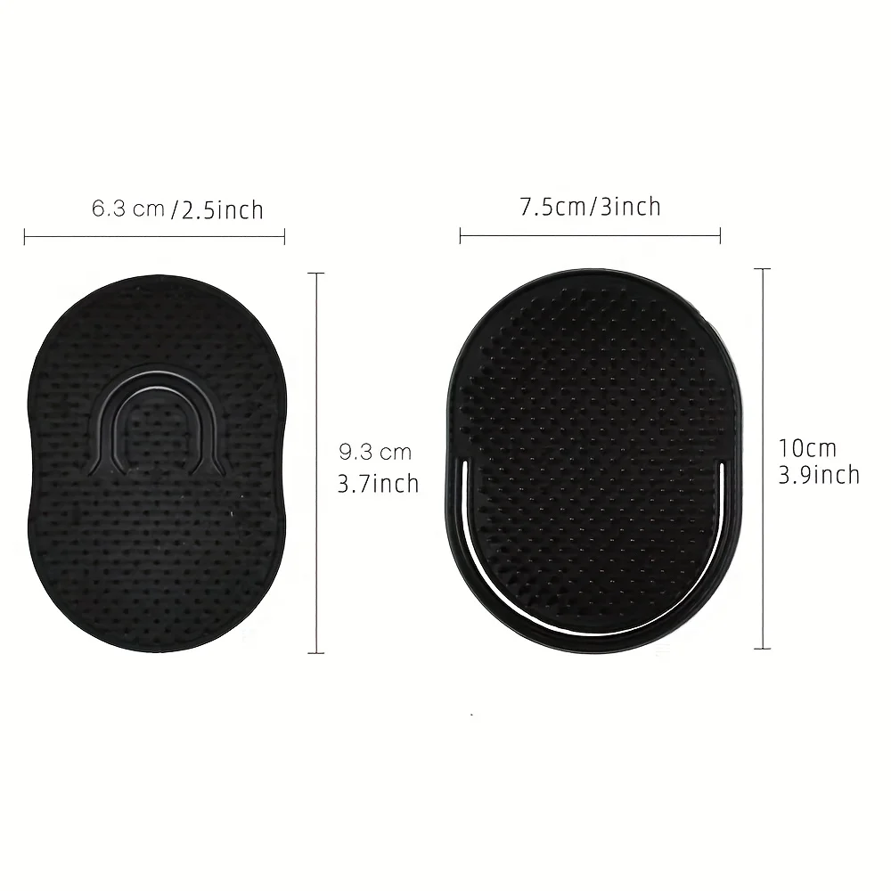 2pcs Multifunctional Pocket Hair Brush Small Light Palm Grip Comb Massage Brush Comb For Man Portable For Home Travel view 6