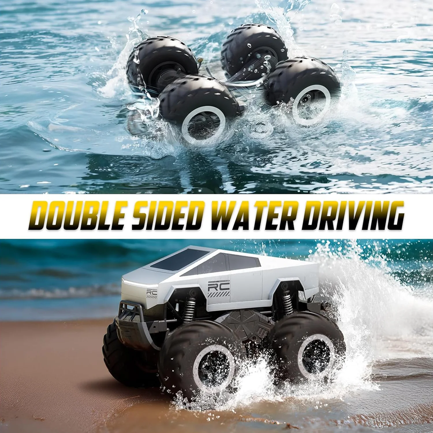 2025 RC Auto Fuoristrada Pick-up Truck 4WD Camion RC Impermeabili All Terrain Scala 1:16 Monster Truck Giocattoli 2.4GHz Veicoli Regali per Bambini