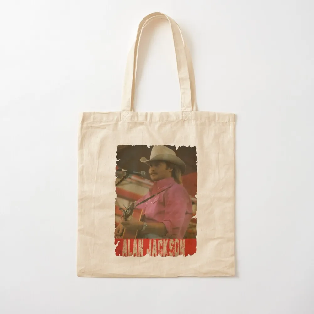 

Alan Jackson - RETRO STYLE (1) Tote Bag Beach bag Canvas bag for women Lady bags Canvas Canvas Tote