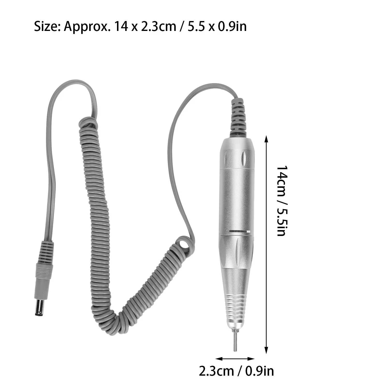 Perceuse à ongles électrique, poignée de perceuse à ongles, pièce à main, outil de manucure et de pédicure, équipement et accessoire d'art des ongles, 35000 tr/min