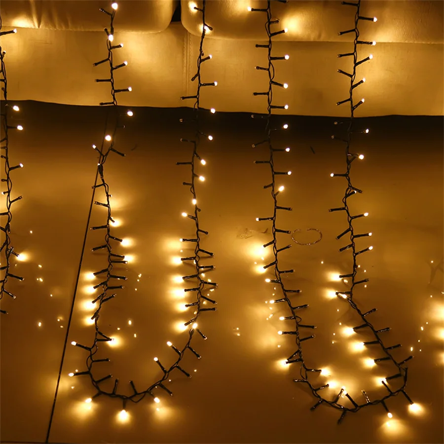 2023 Nieuwe 20M 30M 8 Modi Knaller Kerstverlichting Buiten Kerst Garland Tuin Stringlichten Voor Feest Bruiloft Vakantie Decor