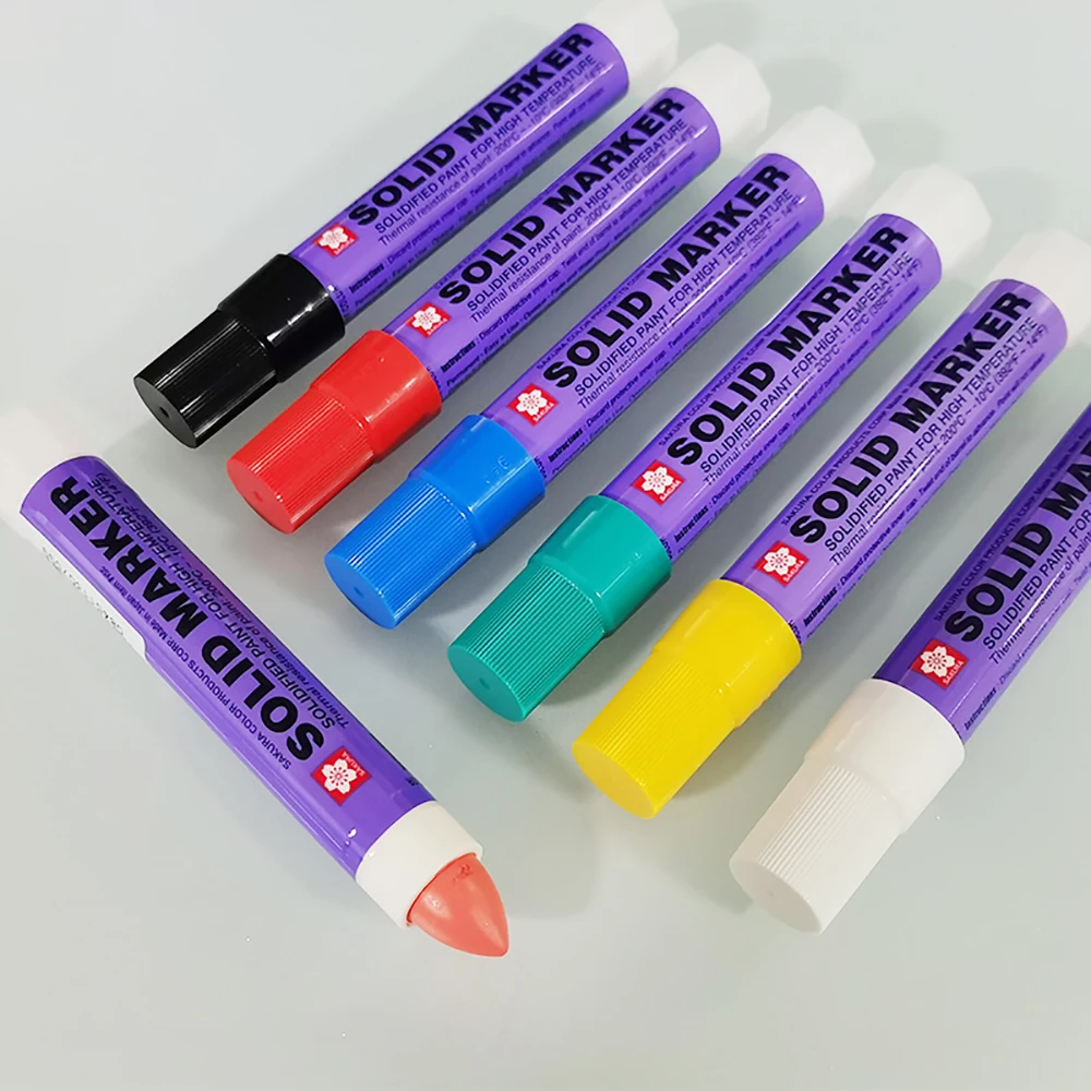 Sakura Solid Paint Pen XSC Industrial Metal Markers High Temperature Waterproof Oily Construction Marker Pen Does Not Fade Posca