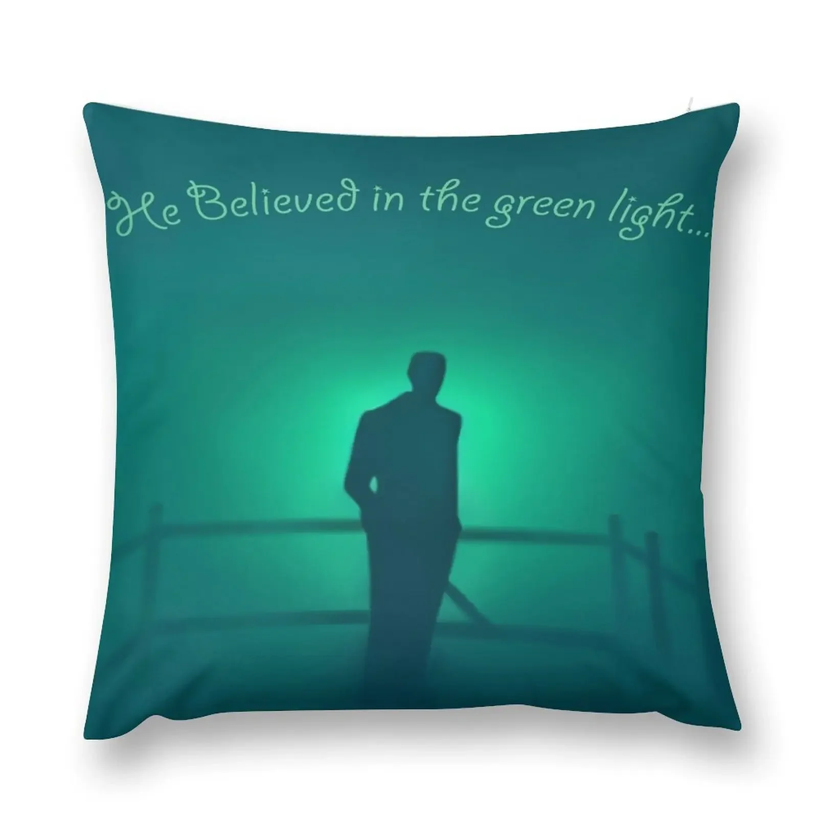 

The Great Gatsby - He believed in the green light Throw Pillow Sofa Covers Christmas Covers For Cushions pillow