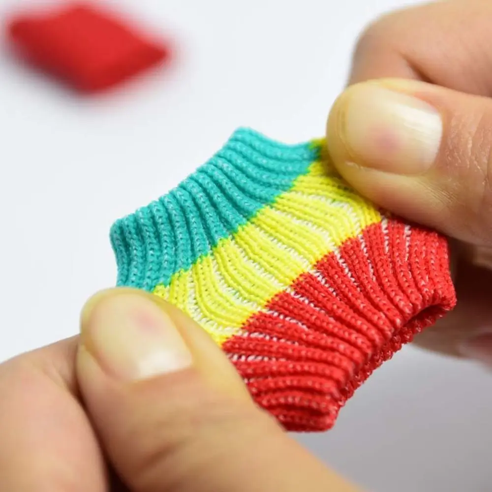 親指サポート指ブレース関節保護スプリントスリーブストライプ指カバー通気性弾性指保護スリーブ