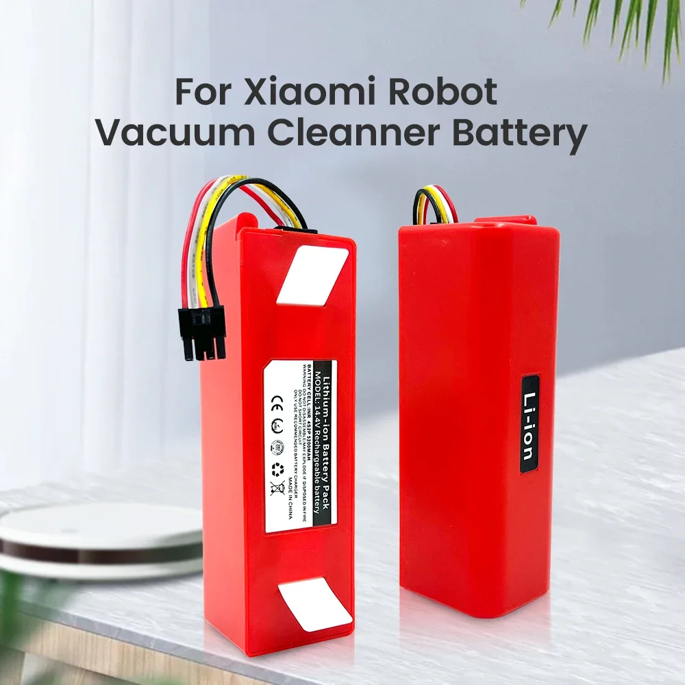 

Vacuum Cleaner Battery Replacement for Xiaomi Roborock S50 S51 S55 T60 E352-00 S502-00 C10 E20 E35 14.4V 5.2AH SC Batteries