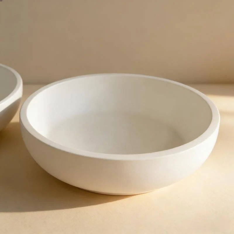 

Round Big Size Plaster Tray Gypsum Storage Bowl Cement Flowerpot Succulents Plants Pot Silicone Mould Epoxy Resin Mold