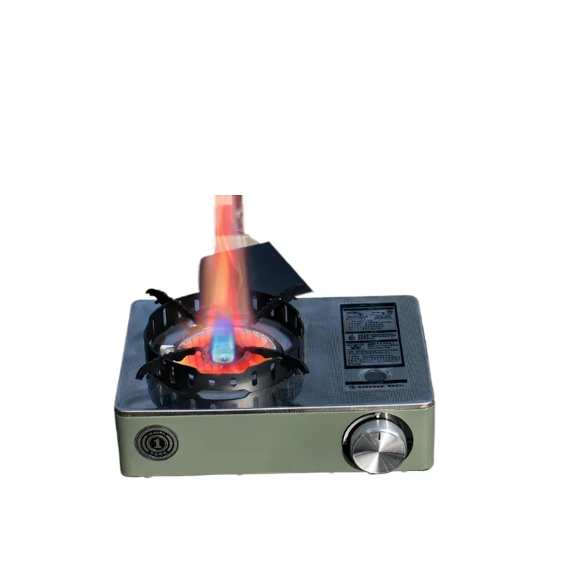

Infrared open flame cassette stove windproof and gas-saving portable household camping copper head fire windproof stove