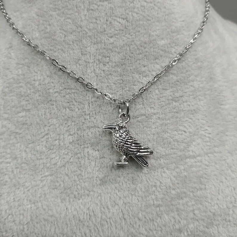Crow Necklace  Decorative Item  Everlasting   Pendant Necklace