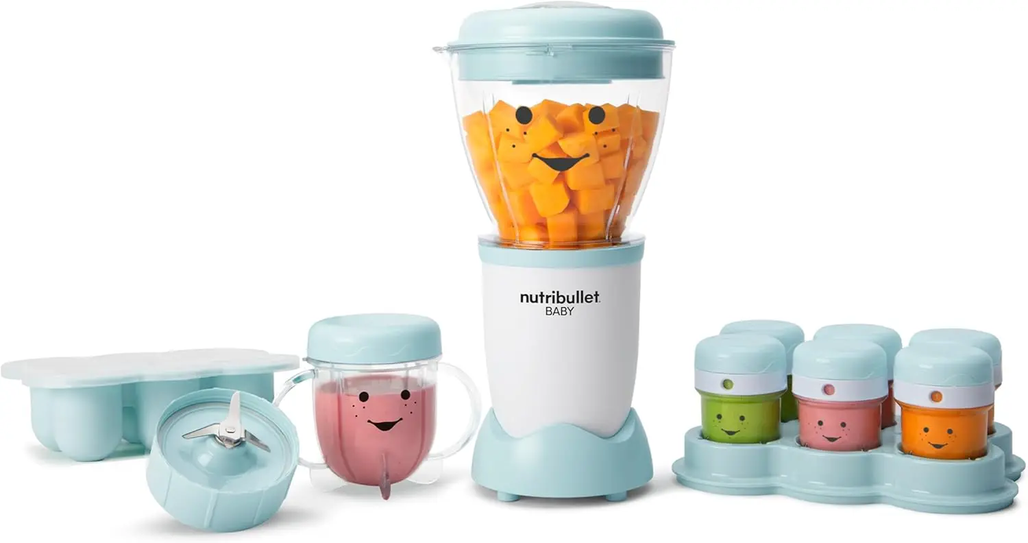 

Nby-50100 Baby Complete Food-Making System, 32-Oz, White, Blue, Clear