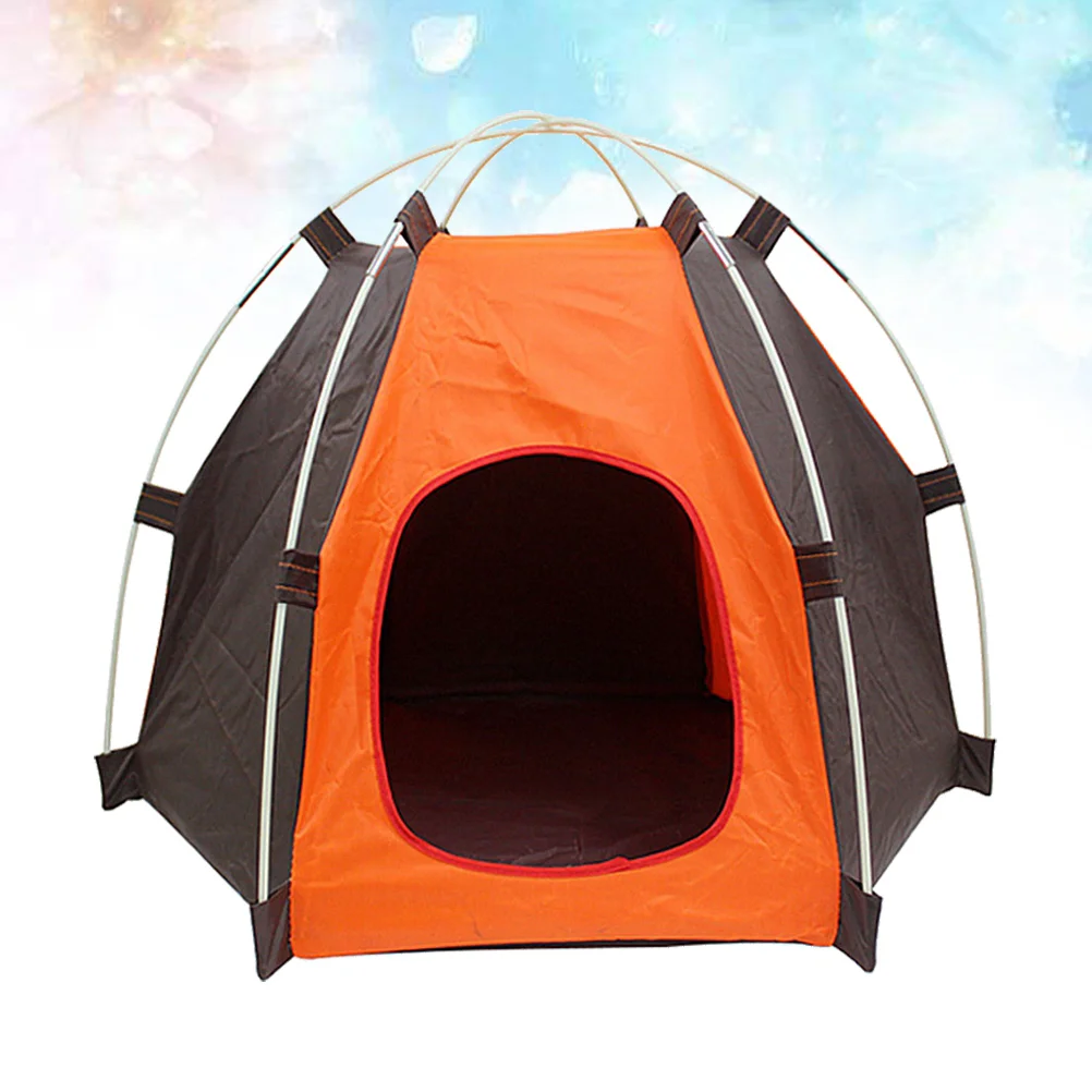 

Portable Foldable Up Pet Tent Waterproof Oxford Outdoor Indoor Tent Dog House Puppy Tent Nest Kennel For Small Dog Puppy Kitten