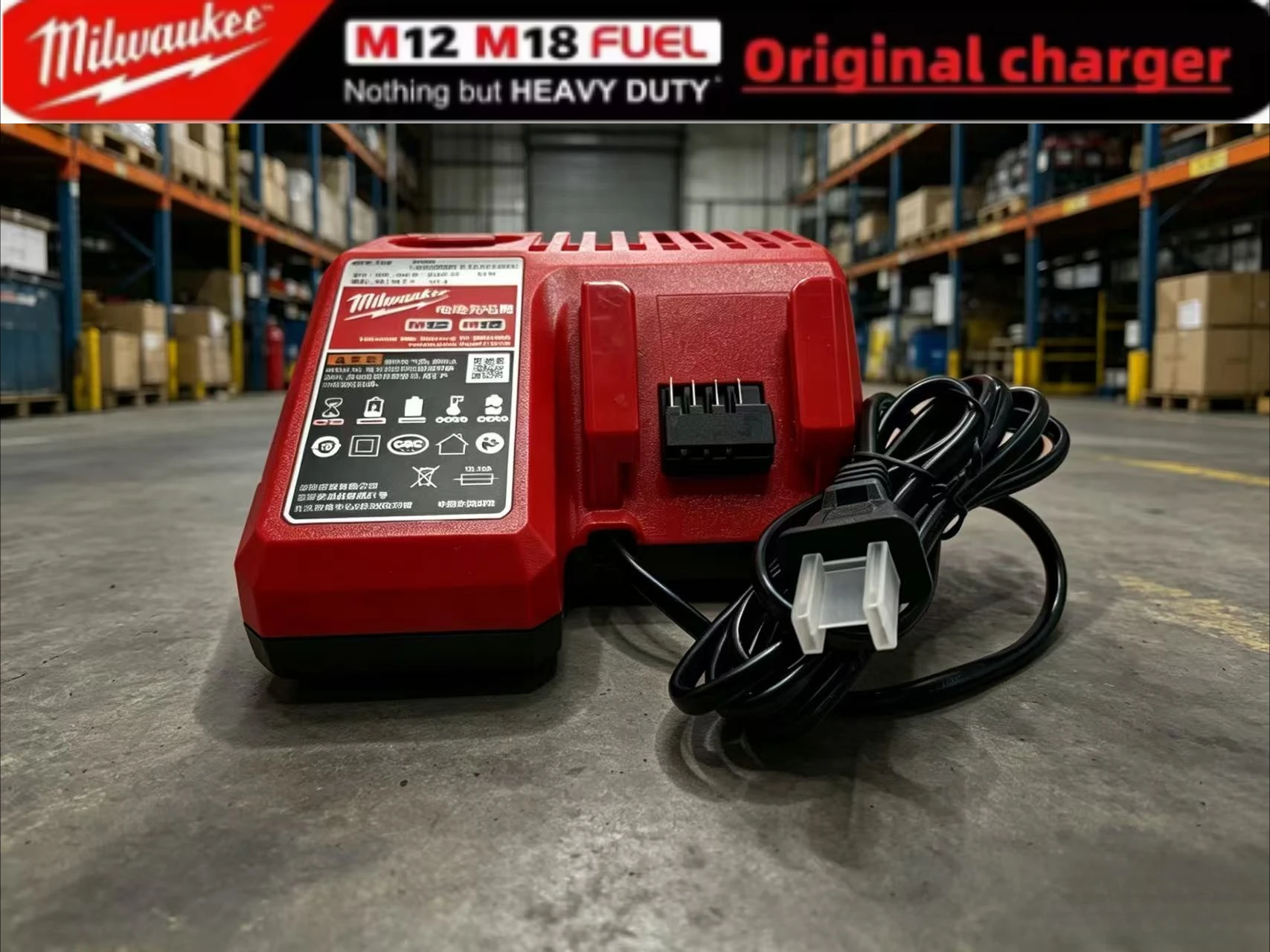 

Milwaukee M12-18C Battery Charger 10.8V-18V Fast Charging for M18 M12 Lithium Battery Power Tool Accessory