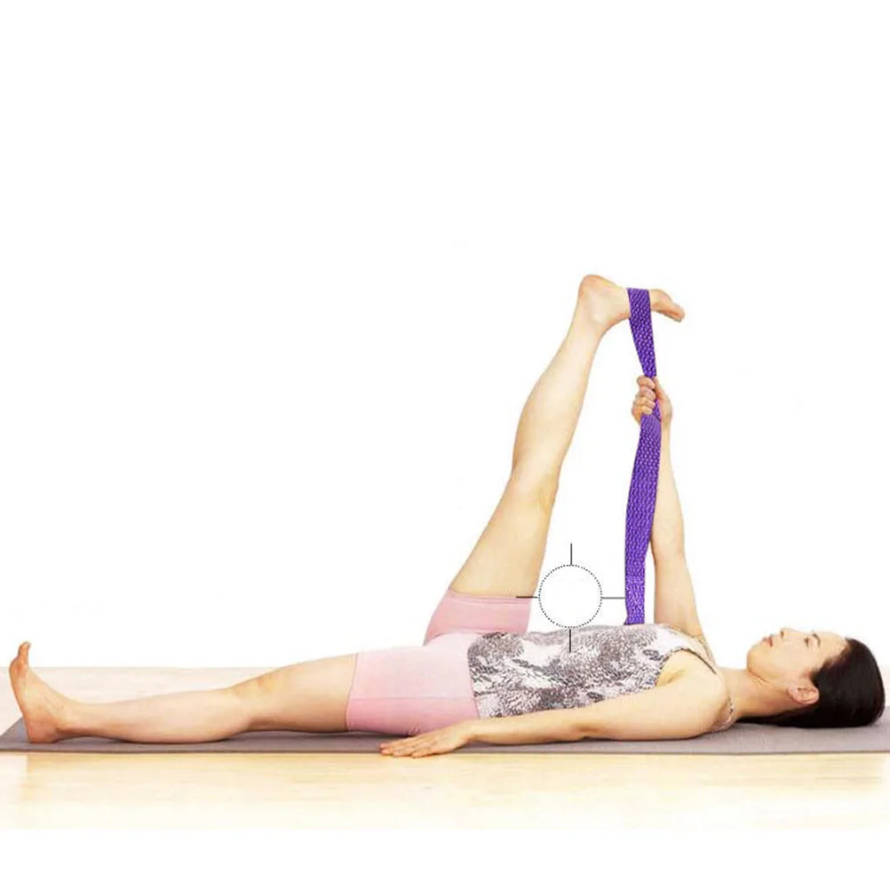 

2Pcs Yoga Stretch Band Polyester Cotton Elastic Fitness Exercise Strap Dark