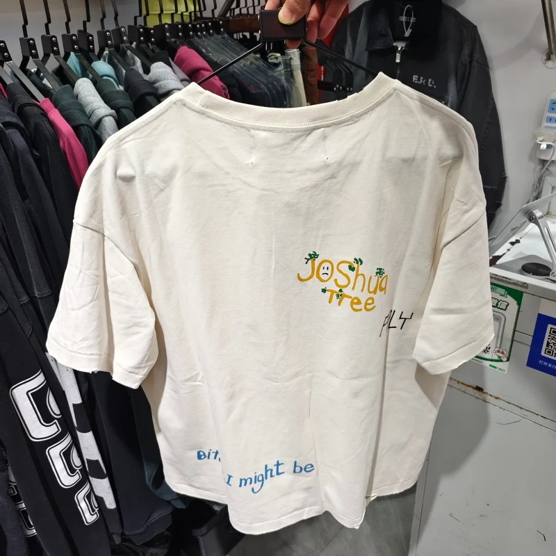Oversized Vintage Mens T Shirt Distressed Ripped Streetwear Casual Summer Tee