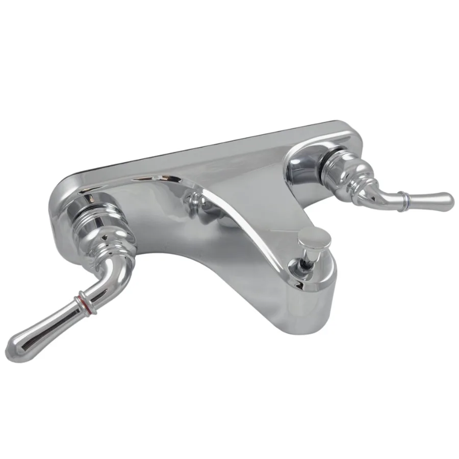 

8-inch Lever-Style Mobile Home Bathroom Center-Set Tub Shower Faucet in Chrome 10882X