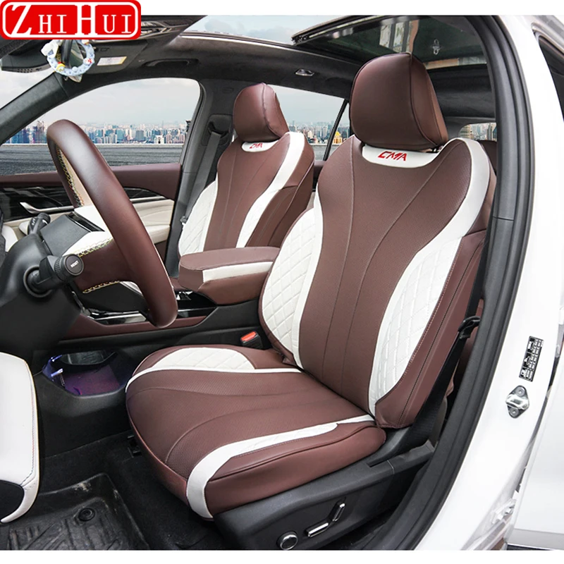 For Geely Monjaro KX11 Xingyue L 2022-2024 Car Styling PU Leather Seat Covers Breathable Seat Cushion Auto Modified Accessories