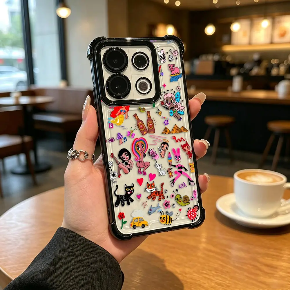 Clear Plating Phone Case For Realme C100 C100i C85 C83 C71 C75 C55 C53 C51 C35 C33 C31 C11 Cover K-Karol G Manana Sera Bonito