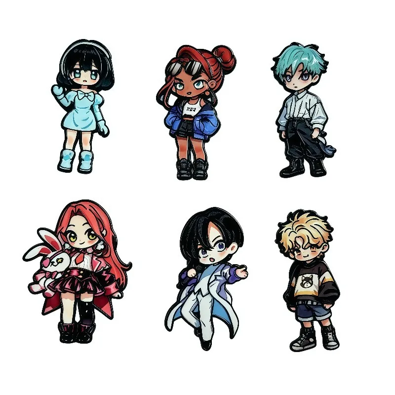 

Alien Stage Creative Q Version Animation Character Enamel Brooch Anime Fashion Play Metal Badge Personality Accessories Lovers