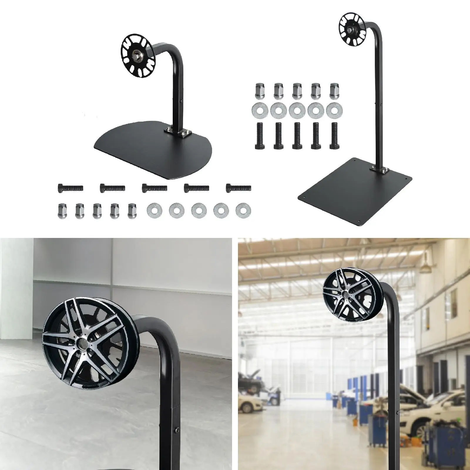 

Wheel Rim Storage Rack Truck Trade Show 360 Rotating Car Tire Display Stand