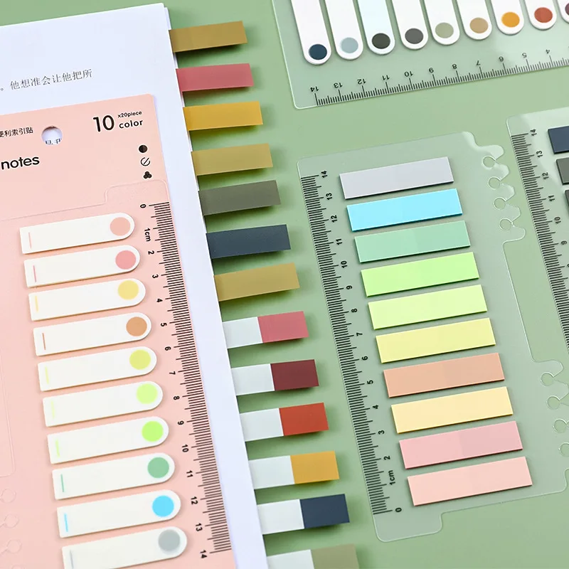 200 ورقة/حزمة ملونة مثبت ملاحظات مذكرة الوسادة تسمية ملاحظة الإشارات المرجعية المفكرة مدرسة مكتب لوازم مكتبية #2