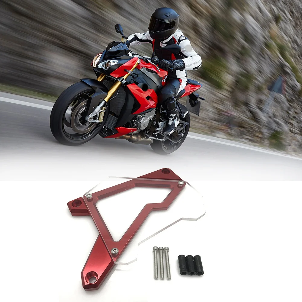 For -BMW S1000RR 2011-2016 S1000R 2014-2015 Front Sprocket Chain Guard Cover Left Side Engine Cover Red