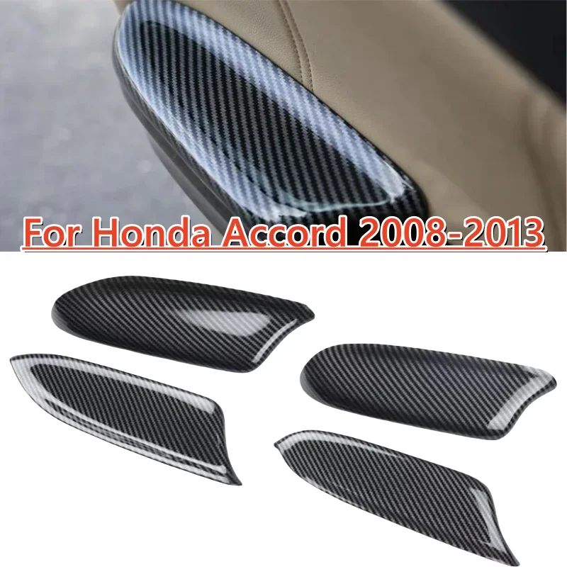 Carbon Fiber Front Rear Interior Door Armrest Trim For Honda Accord Crosstour 2008 2009 2010 2011 2012 2013