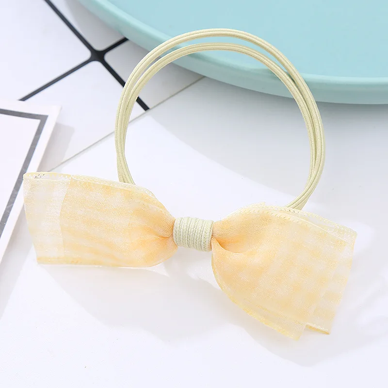 أنيقة فيونكات شعر 10 قطعة الكورية صافي Scrunchie مجموعة الذهب حافة ربطات شعر لطيفة النساء الاستخدام اليومي فتاة إكسسوارات الشعر