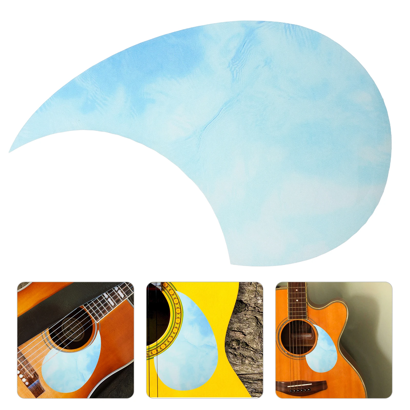 

Guitar Pickguard Acoustic Protection Electric Folk Ballad Comma Shape Sticker Epoxy Shaped