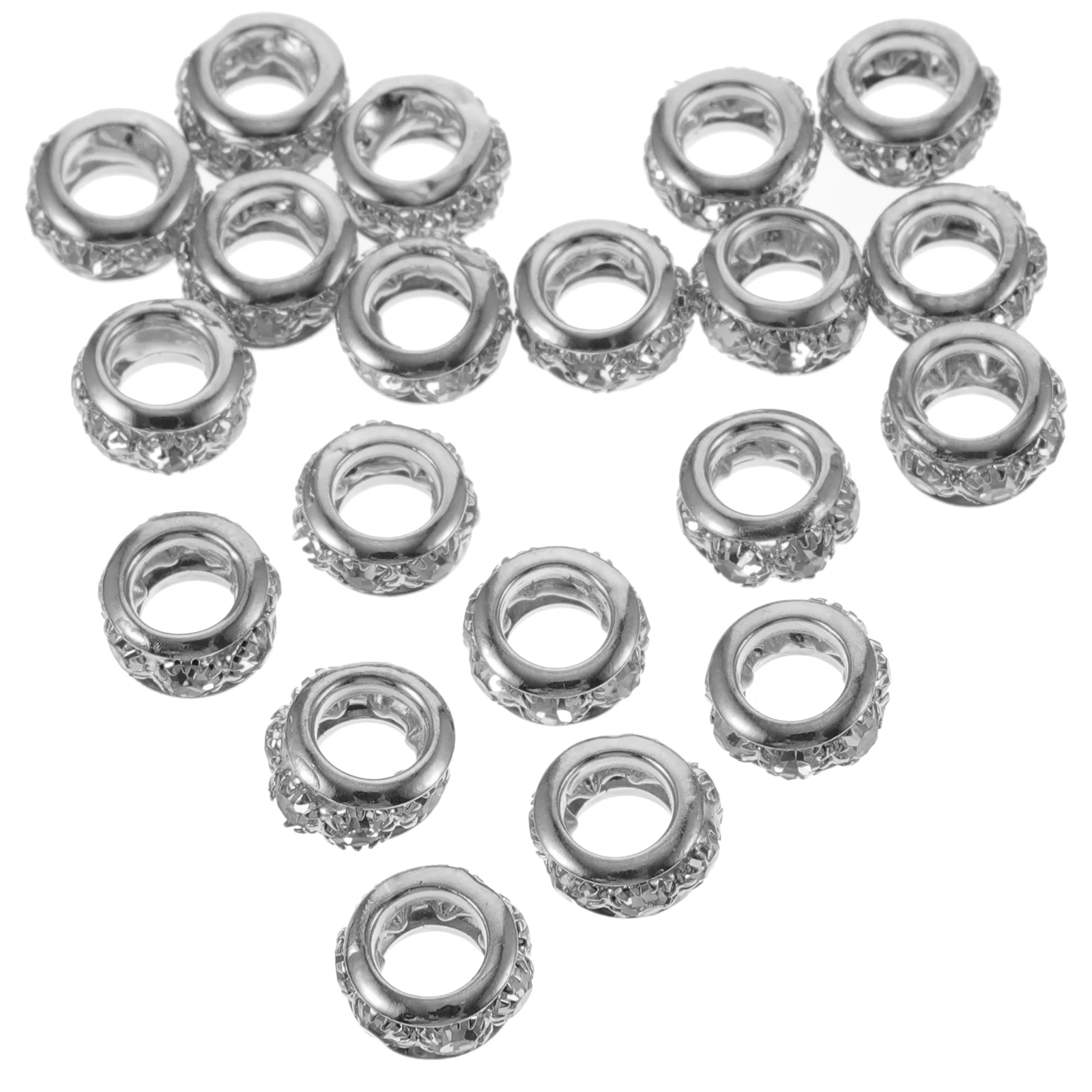 Large Pore Beads Spacer DIY Bracelet for Bracelets Making Adults Jewelry Kit Metal Small Craft