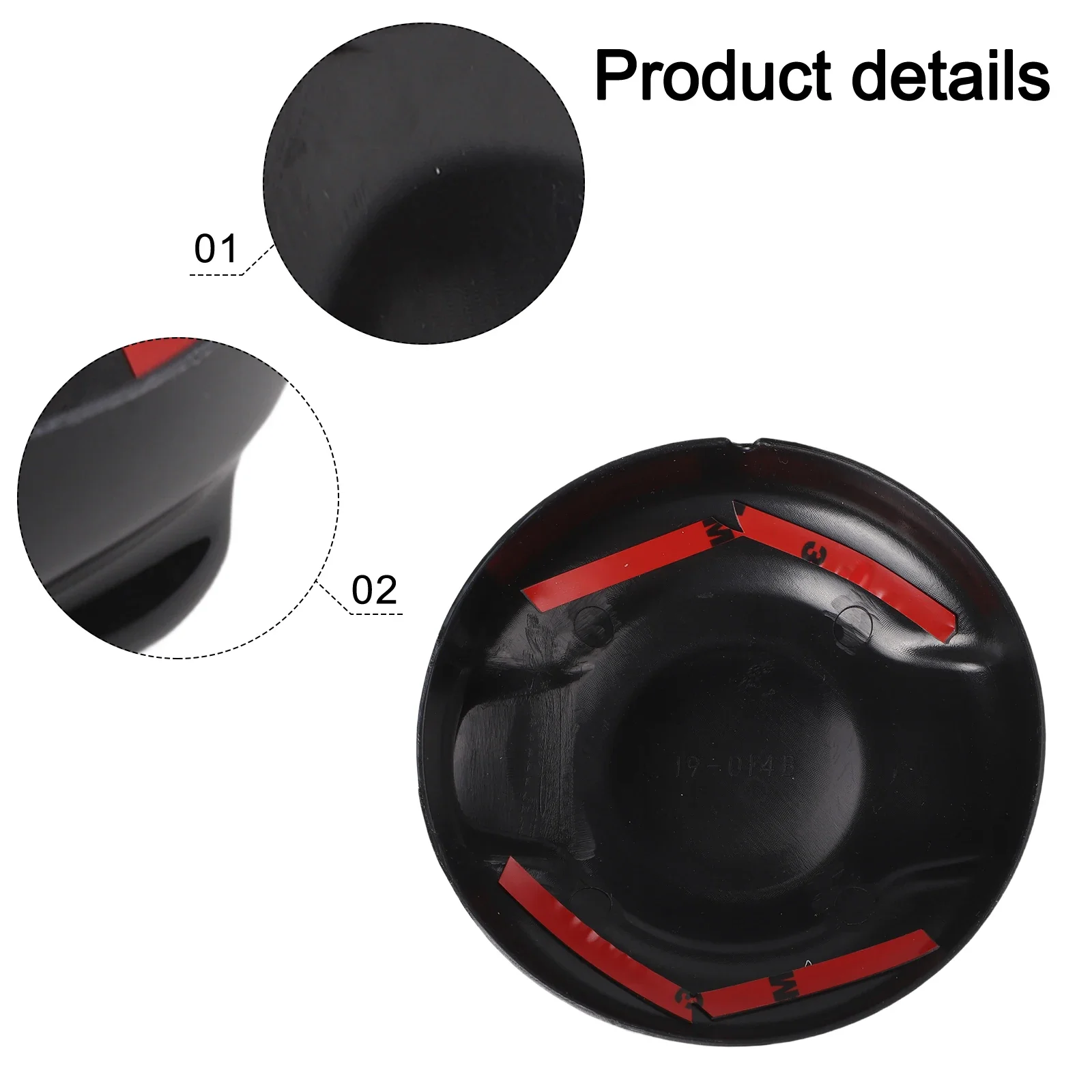 

Enhance Car Appearance Cover Automotive Cover 2.0L Fuel Cap Fits 2.0L Capacity Glossy Black Trim Perfect Fitment