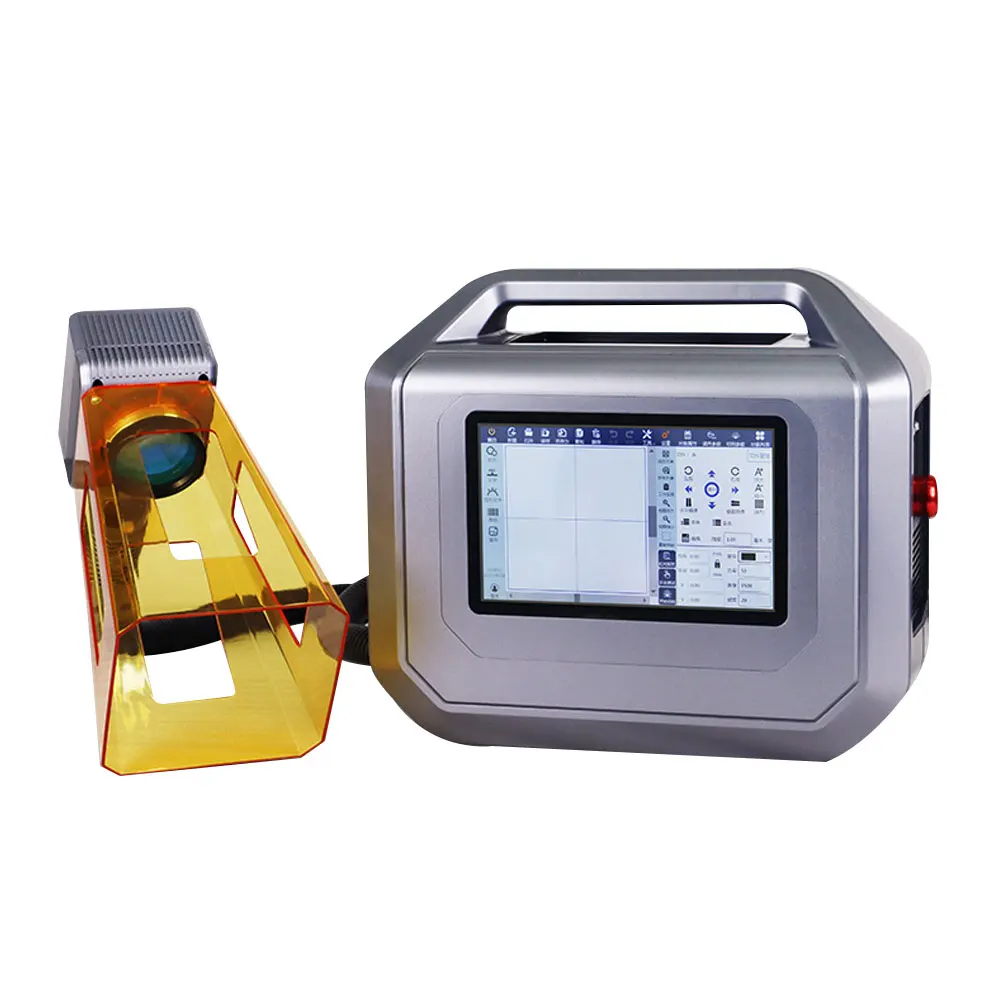 

Portable 20W or 30W Fiber Laser Marker – Batch Code, QR, Logo on Metal Parts