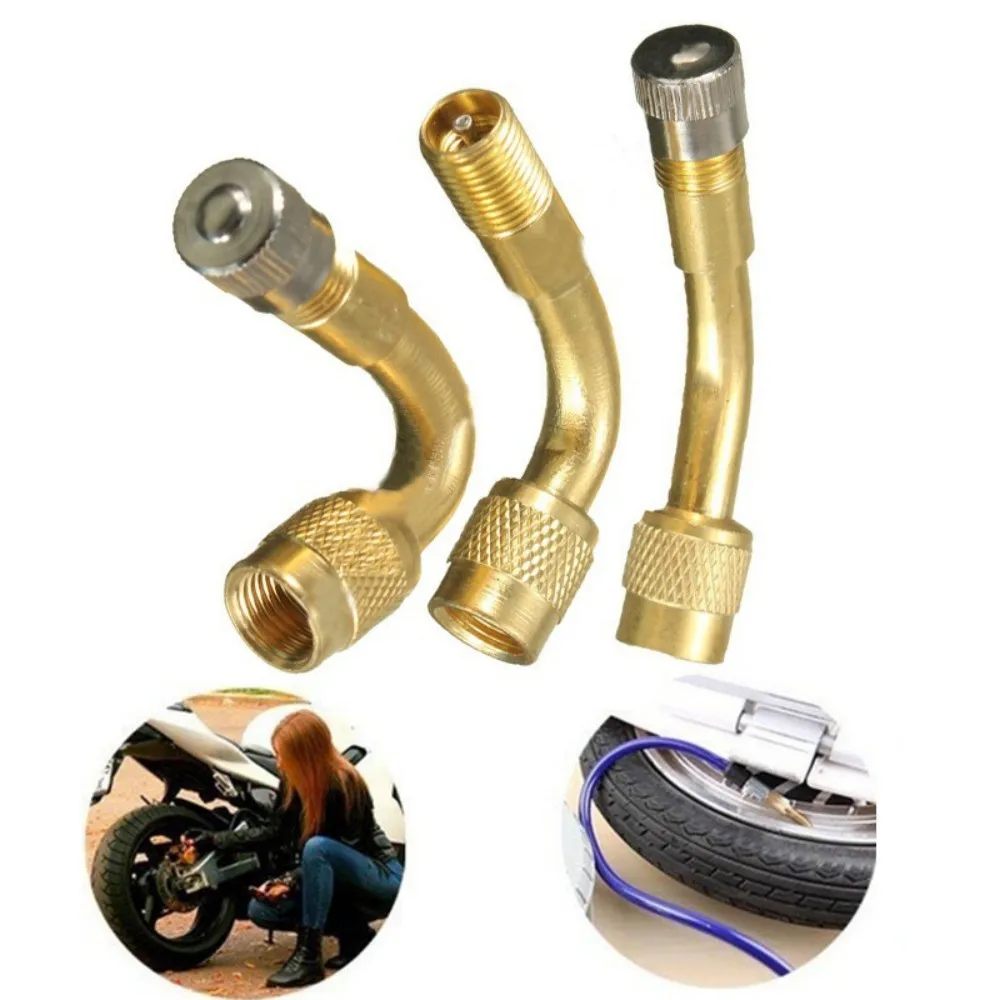 Adaptador de Válvula de Neumático con Ángulo de 45 90 135 Grados, Extensión de Válvula para Motocicleta, Camión, Automóvil, Moto