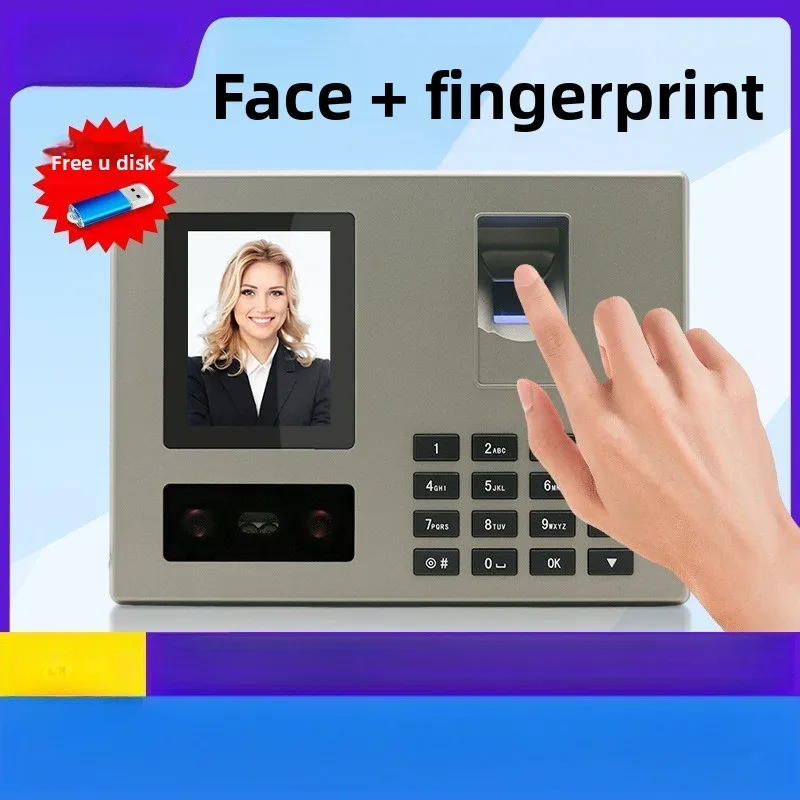 

Часы распознавания лиц в поездов на работу Часы в машине для вывески по отпечаткам пальцев Интеллектуальная машина посещаемости в китайском и английском языках