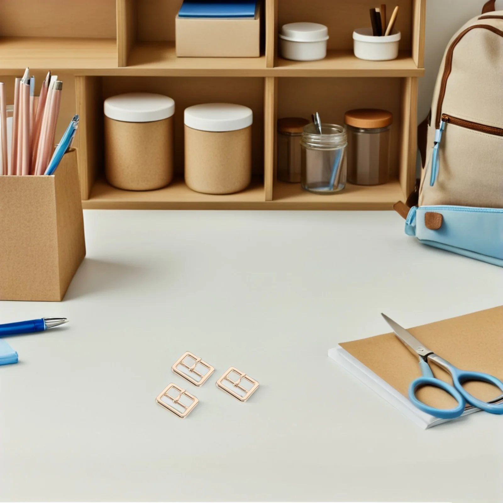 

20Pcs Center Bar Buckles Versatile Use for Luggage Backpacks Handbags DIY Crafts Metal Strap Accessories Metal Straps Buckle