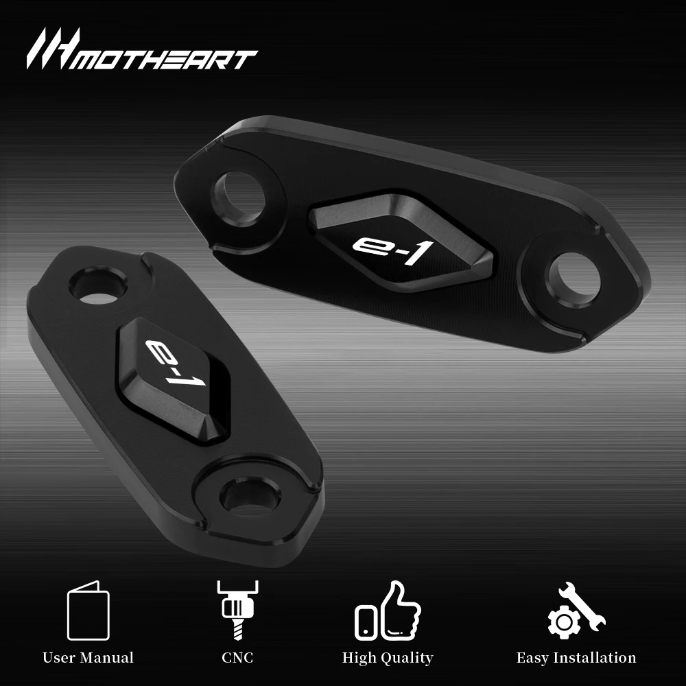 Motorcycle Mirror Block Off Plates For Ninja e‑1 2023‑2024 CNC Aluminum Exposed Mirror Mount Accessories