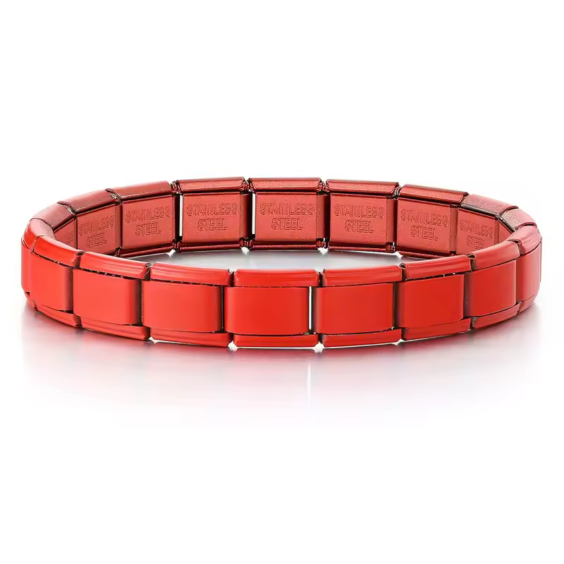 2025 New Men and Women Starry Colors 18 Pieces Italian Charm Fit 9mm Stainless Steel Modular Bracelet Wholesale Jewelry - Image 9