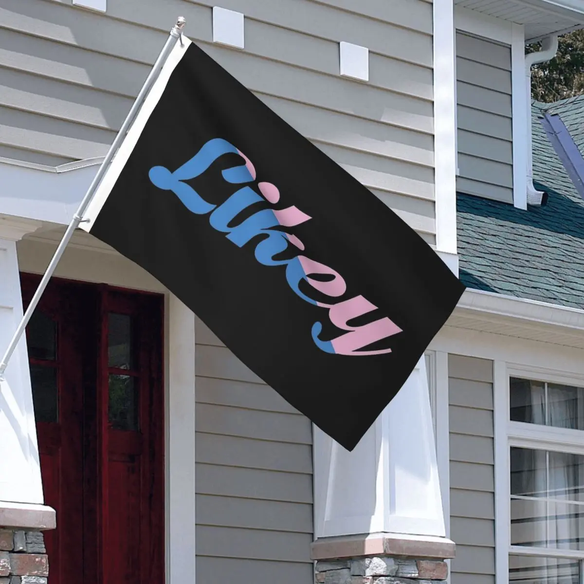 لافتة Likey Twices Kpop Music Flag مزدوجة الجوانب للاستخدام الخارجي من البوليستر معلقة مقاس 3 × 5 أقدام #5