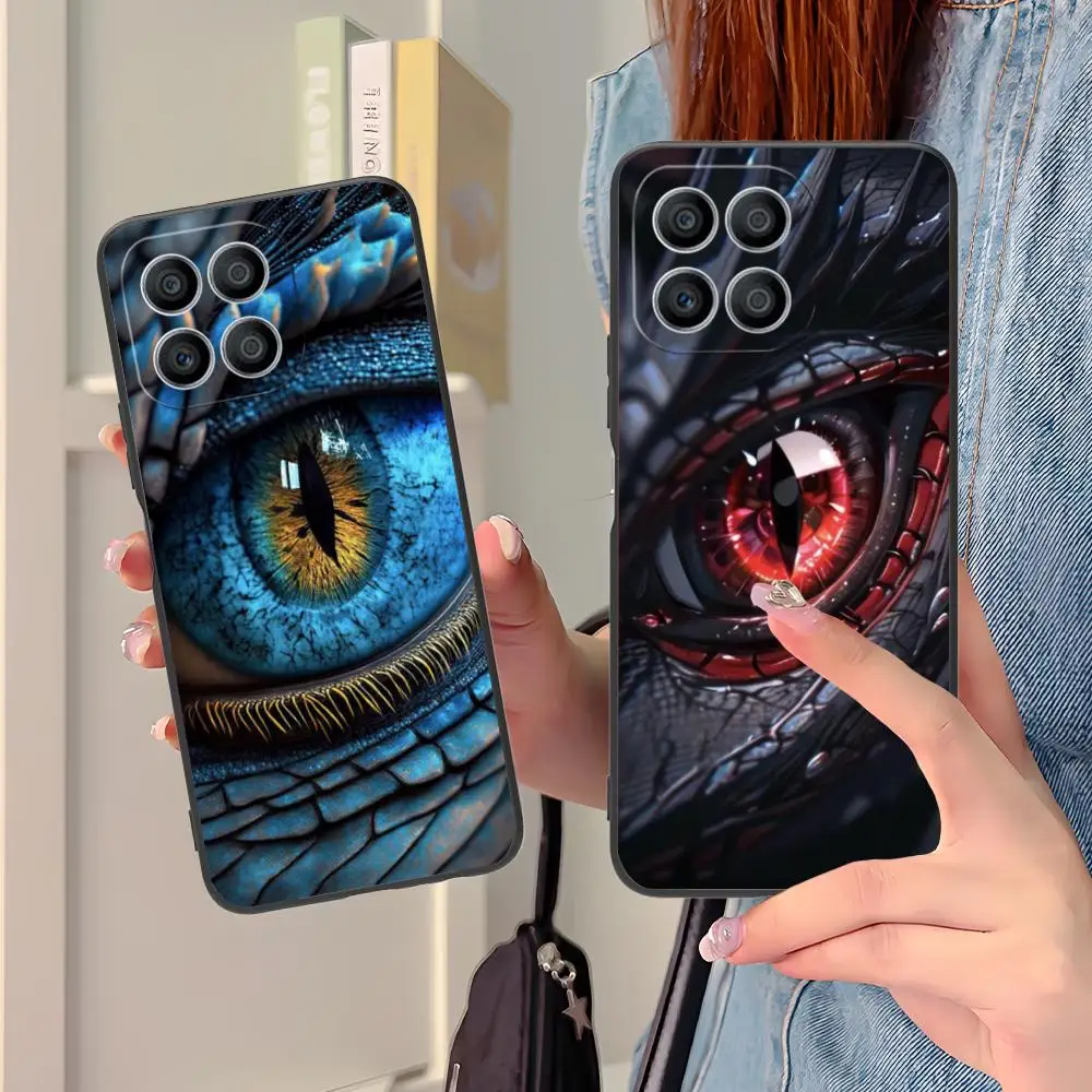 Dragon Eye Mobile Phone Case for Honor 90 80 70 60 50 30 20 10 9 8 7 Pro S SE Lite 5G Colorful Printing Cover Smartphone Cover